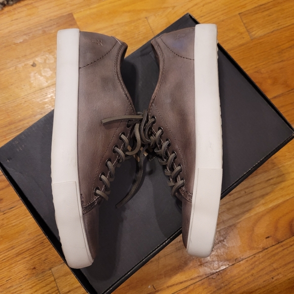 Frye Brett Low Slate Oxford Dress Shoes - Picture 4 of 9